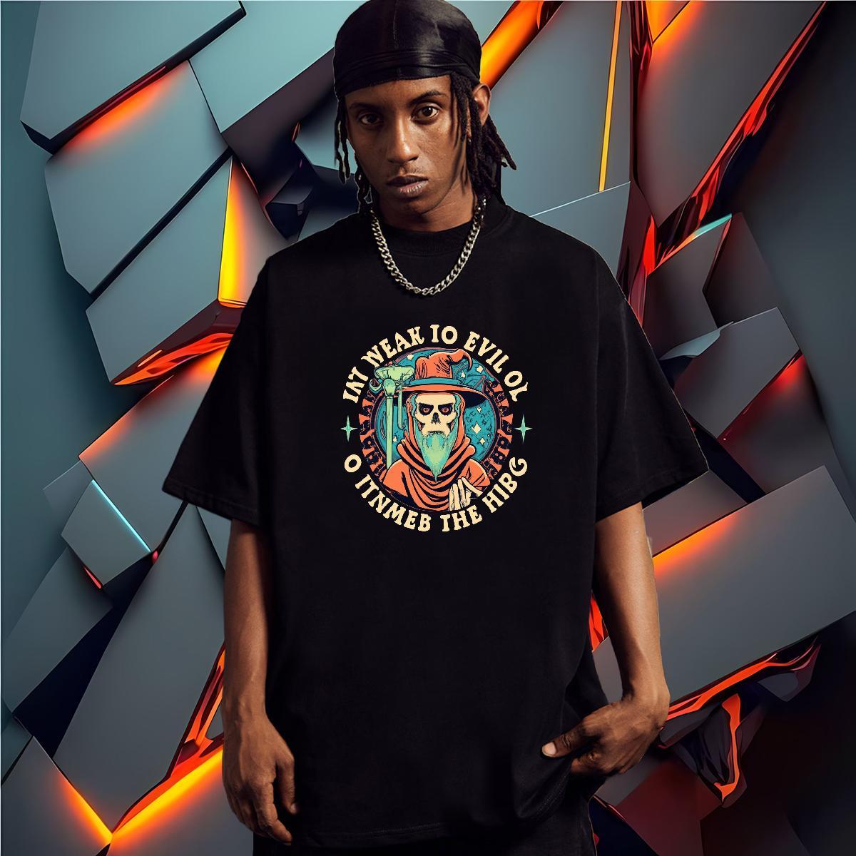 Popular Man T Shirts 100% Cotton 230g skull Spring Summer DIY Breathable Short Sleeve Mens Tshirts Free Shipping Tees Shirts