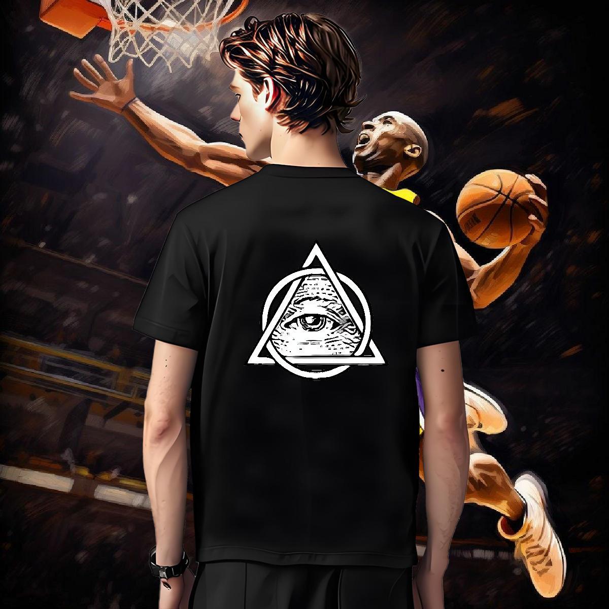 Brand Mens T Shirts 230g 100% Cotton eye of the devil Casual Daily Wear Black Oversized Breathable Tshirts Designer Fashion Top Tees