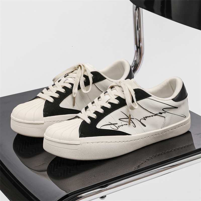 Ddmysports New Four Seasons Trend Personalized Logo Splicing Lace Sports And Leisure Shell Ead Men S Trendy Shoes OUTDOOR
