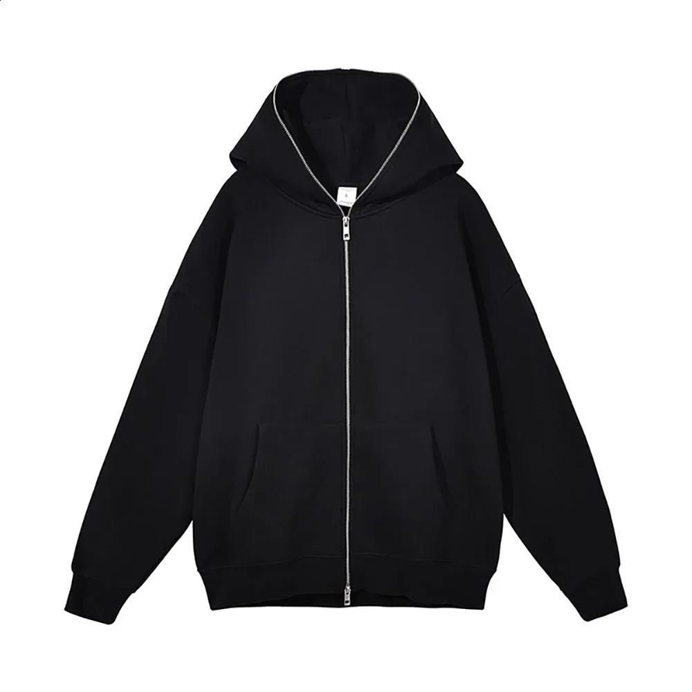 Y2k Clothes Mens Full Zip Jackets Fashion Women Casual Hooded Sweatshirts Hip Hop Streetwear Spring Cardigan Zipper Hoodies 240823