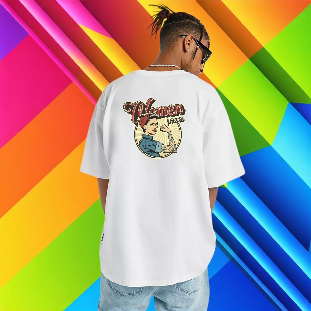 Unisex T shirt 230g 100% Cotton portrait Daily Outfit DIY Printed Breathable Crew Neck Men Tops Tees DIY Customized Tee Shirt