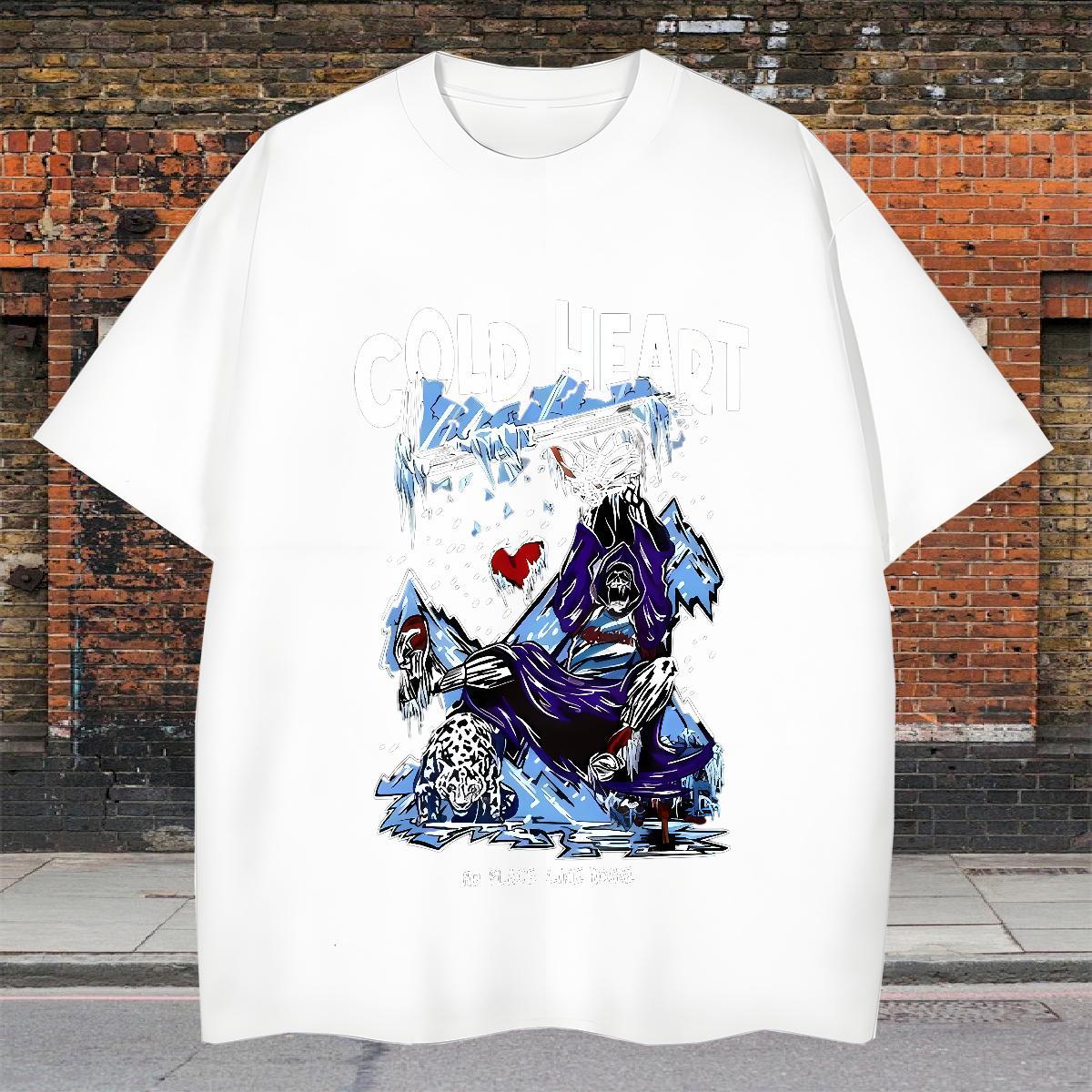 High Quality T Shirt For Man 230g 100% Cotton skull Casual Beach Oversized 4XL Pure Cotton Men Tees 2024 DIY Tops Tees