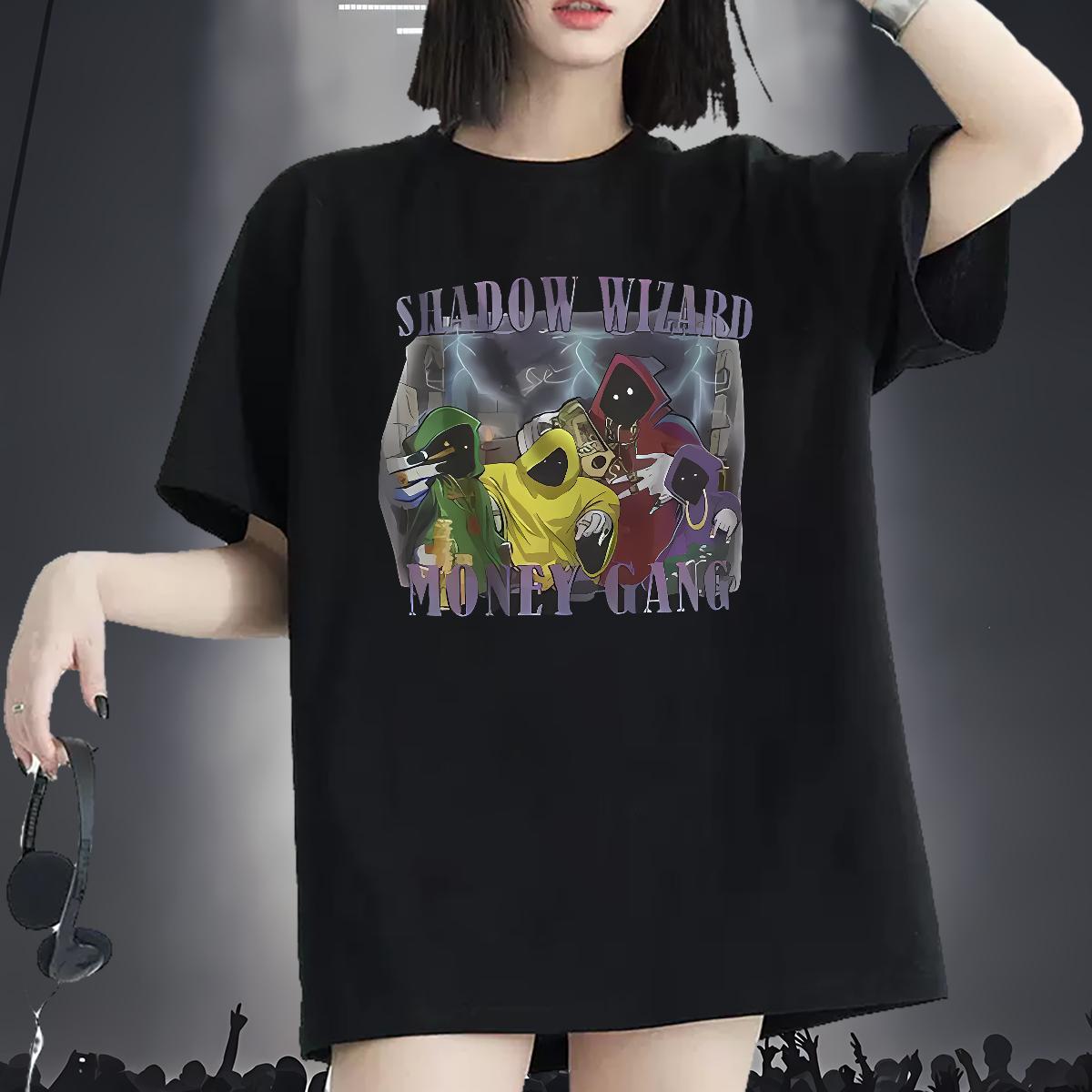 Designer Nice Unisex Tshirts 230g Pure Cotton Terror Casual Daily Wear T Shirt For Woman Short Sleeve O-Neck DIY Printed Tops