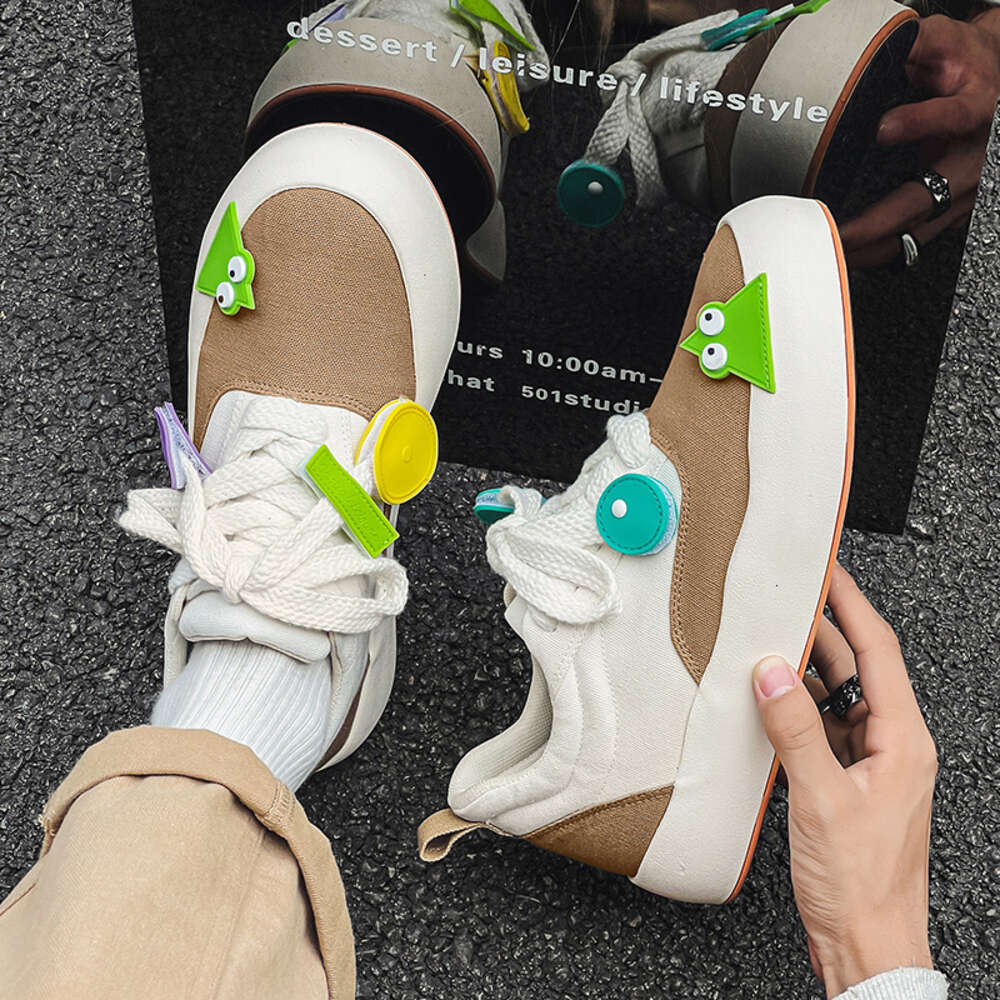 Ddmysports Celebrity Same Style Ice Cream Couple Low Top Canvas Student Trend Sports Board Shoes Men S X OUTDOOR