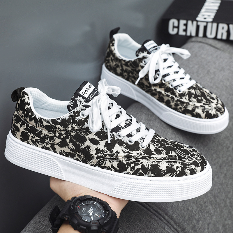 Ddmysports Men S New Canvas Trendy Casual Versatile Shoes Men Height Increasing Board OUTDOOR
