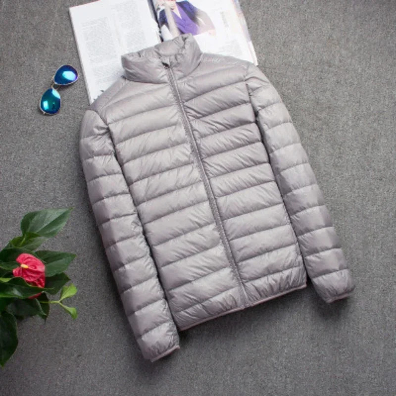 Lightweight cotton jacket for autumn and winter suitable mens fashionable hoodies shorts ultrathin lightweight slim fit 240822