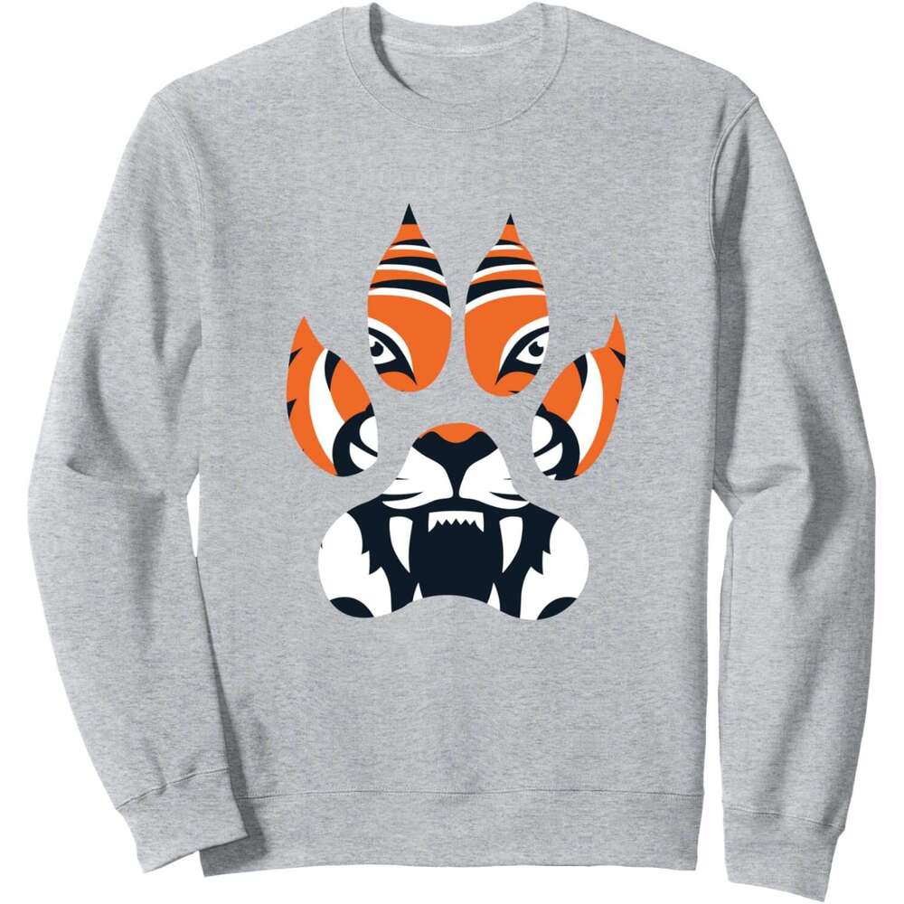 Long Sleeve Shirts for Men sweatshirt Awesome Tiger Paw Animal Lover Wildlife Funny Gift Sweatshirt T shirt Tee Streetwear Casual tops clothes
