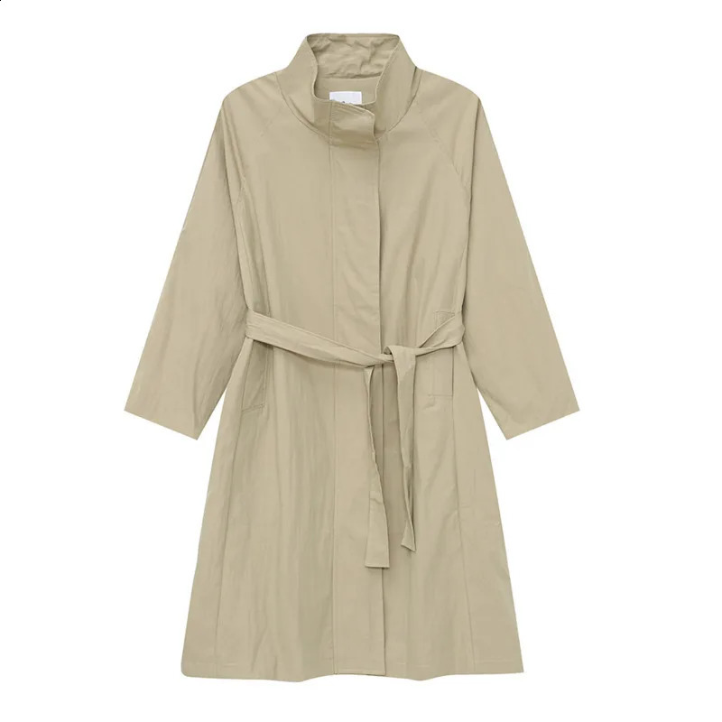 Mens Wear Autumn Fashion Single Breasted Trench Male Long Coat Loose Overcoat Trend Handsome Casual Windbreak 240822