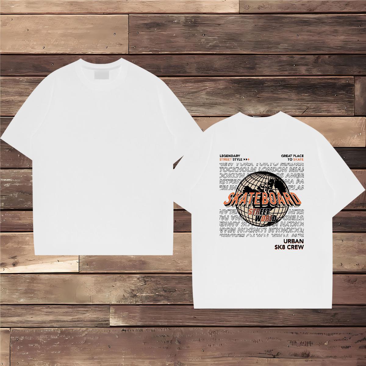 Cool Design T-Shirts 230g Cotton letter Daily Wear Custom Print Oversized Crew Neck Breathable Men Clothes T-Shirt Factory Direct Tees