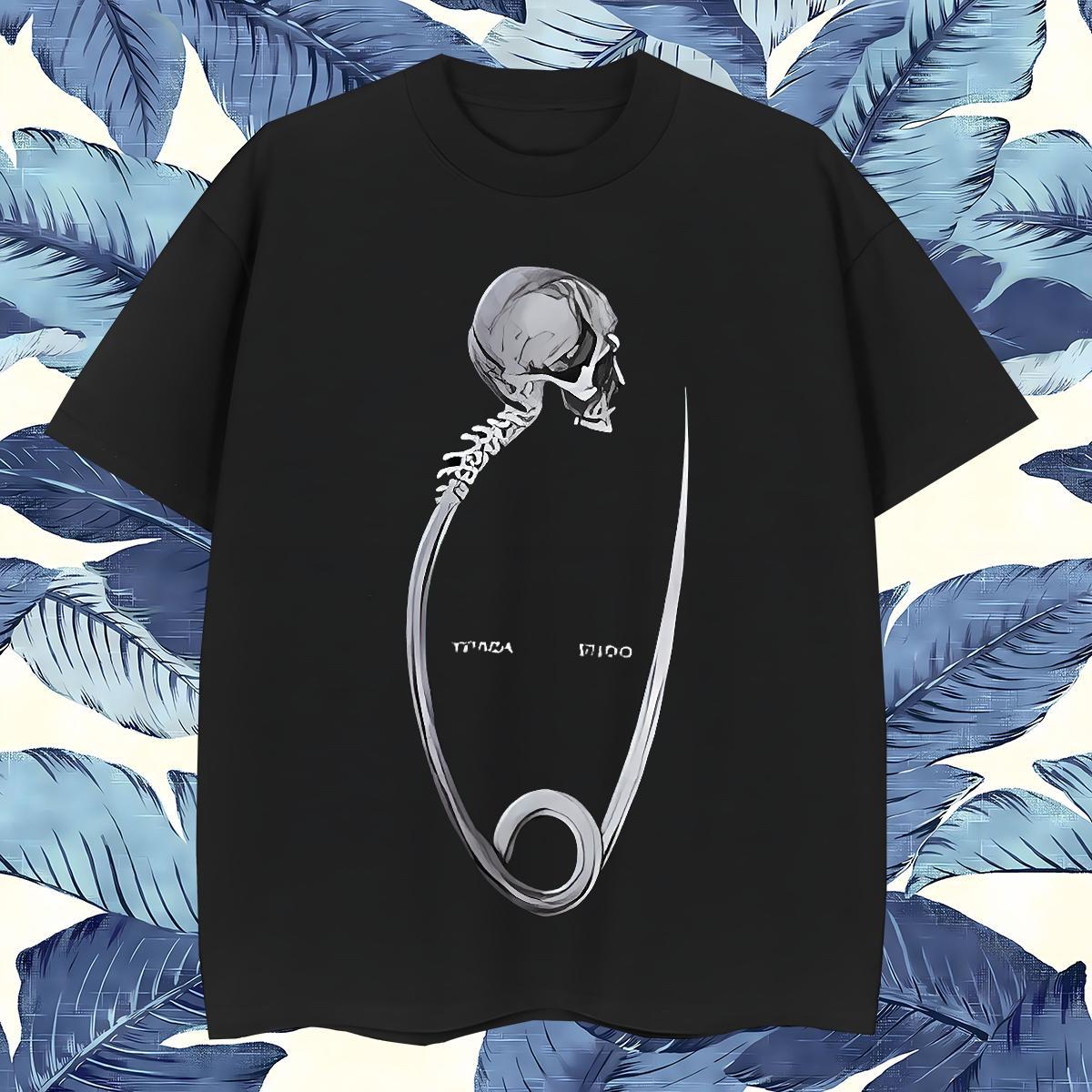 Soft T Shirts Men 230g 100% Cotton skull Sports Casual Cartoon Printing L-4XL Crew Neck Men Clothes T-Shirt Fashion Casual Tops Tees