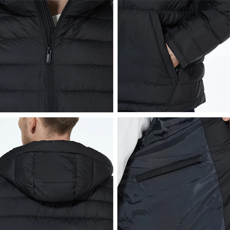 ICEBAR Winter Outdoor Warm Parkas Jacket for Mens Casual AutumnWinter Short Quilted Coat MWD2871I 240822