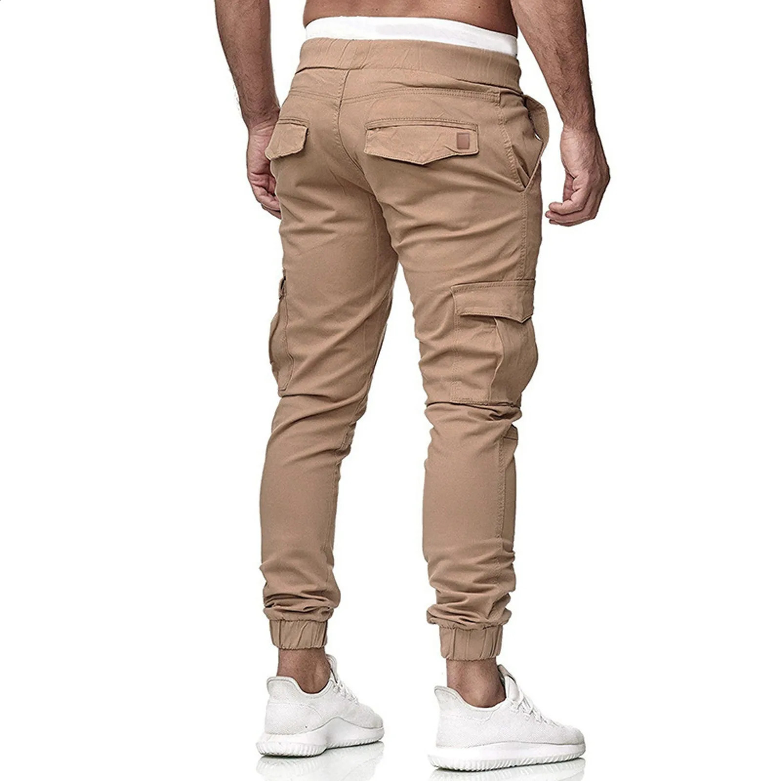 Product pants mens multi pocket sports jogging Trouser lightweight hiking patchwork elastic band outdoor leggings 240823