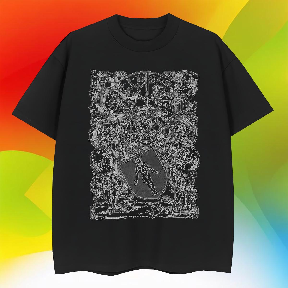 Free Shipping T Shirt For Man 230g 100% Cotton The Cross High Street Hip Hop Anime Pure Cotton Men Tops Tees Factory Direct Tops Shirt