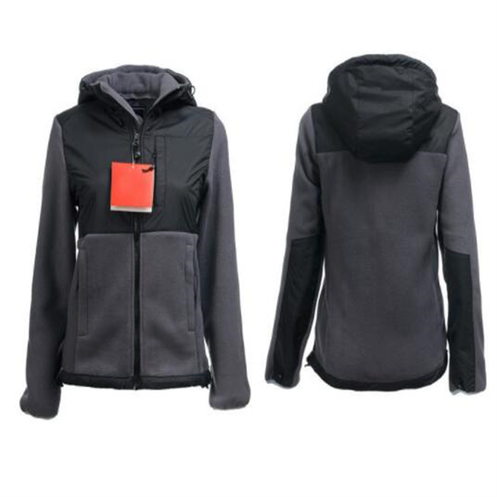 Designer womens Fleece Jackets Winter north Polar fleece Hooded Jackets Outdoor Casual SoftShell Warm Waterproof Windproof Breathable Ski Coat