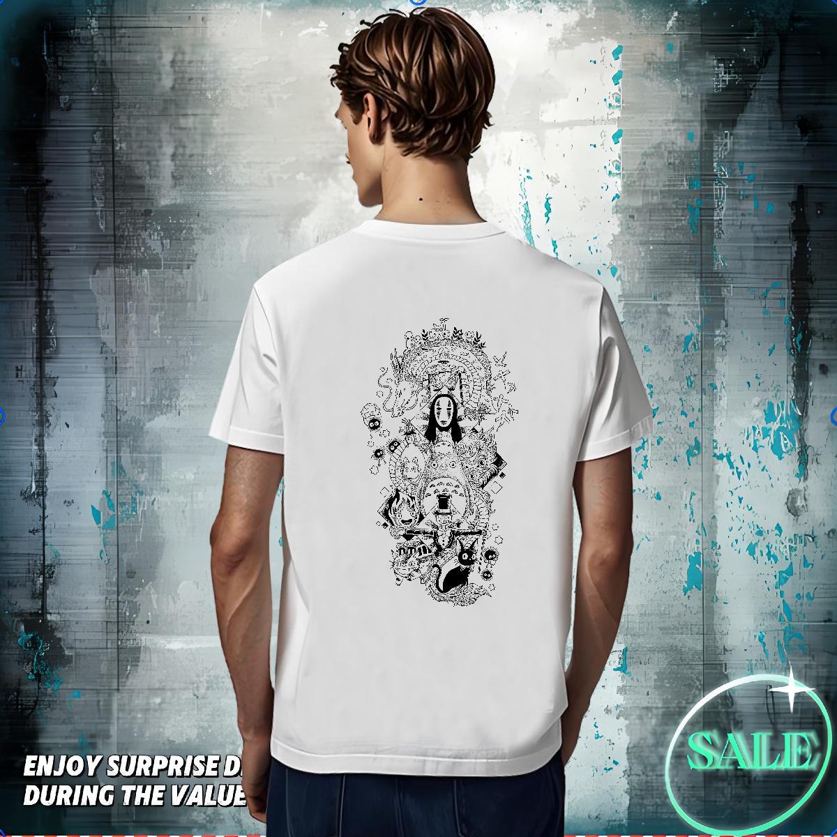 Classic T-Shirts for Men 230g Cotton eye of the devil Street Casual Asian Size Short Sleeve O-Neck Men Clothes T-Shirt 2024 Summer Tee Shirt