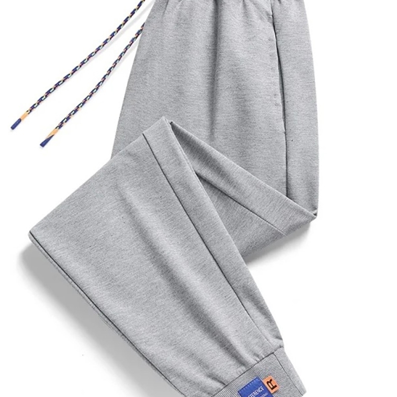 Autumn And Winter Multi-Color Large Size Pure Color Simple Korean Pants Casual Trendy Hundred Cotton Long Pants 6xl 240822