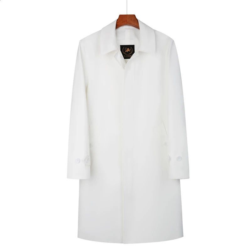 windbreaker mens single breasted Medium length red British mens coat detachable thickened down liner fashion trench coat 240822