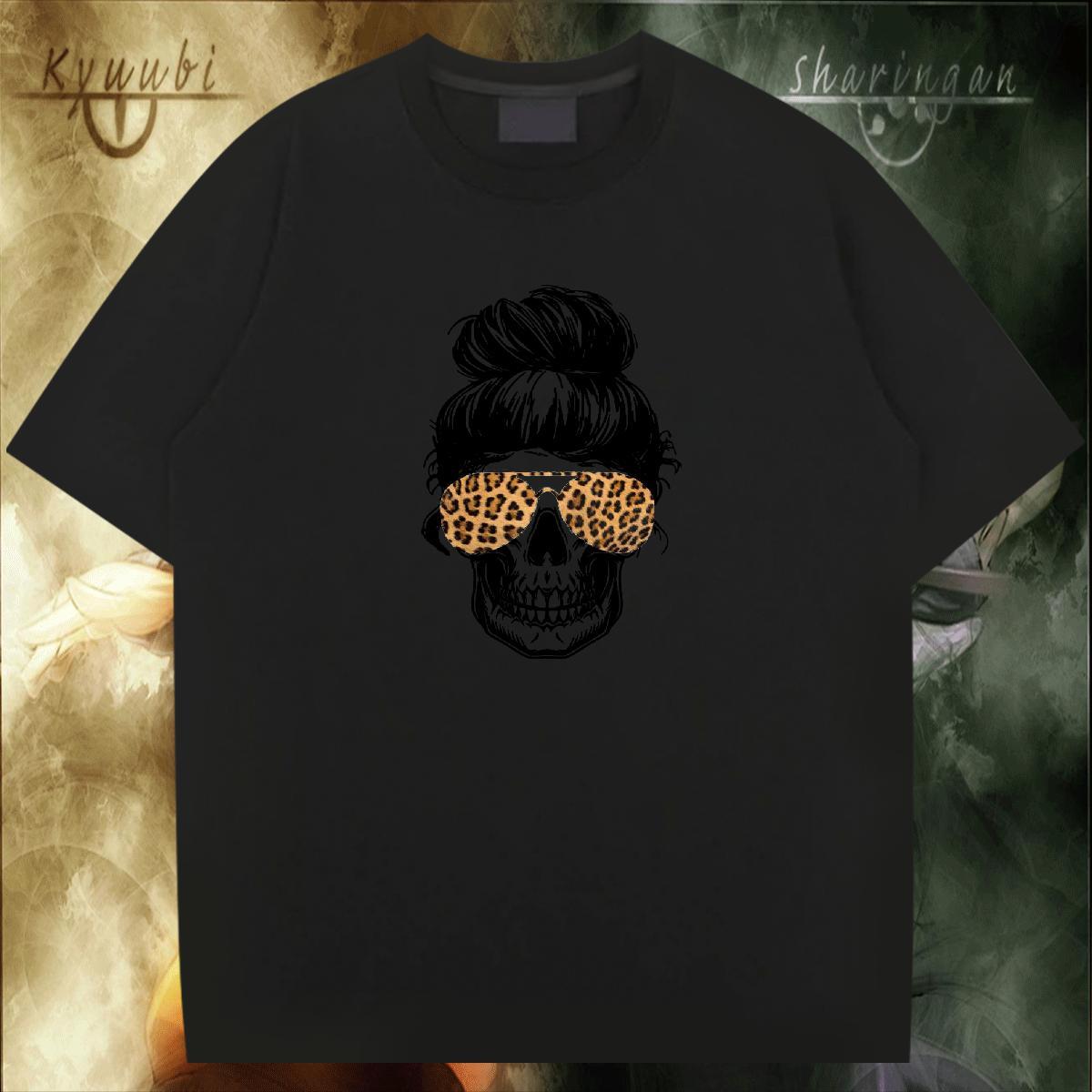 Soft T Shirt For Man 230g Cotton skull Casual Beach Plus Size Custom Short Sleeve Soft Tshirt for Man Woman DIY Tops
