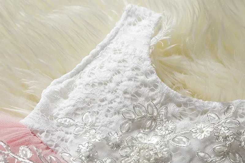 Baby Girl Lace Dress Party 1 Birthday Princess Dress Cotton Baptist Westido Baby Chiffon Wedding Dress White Baptist Dress W240823