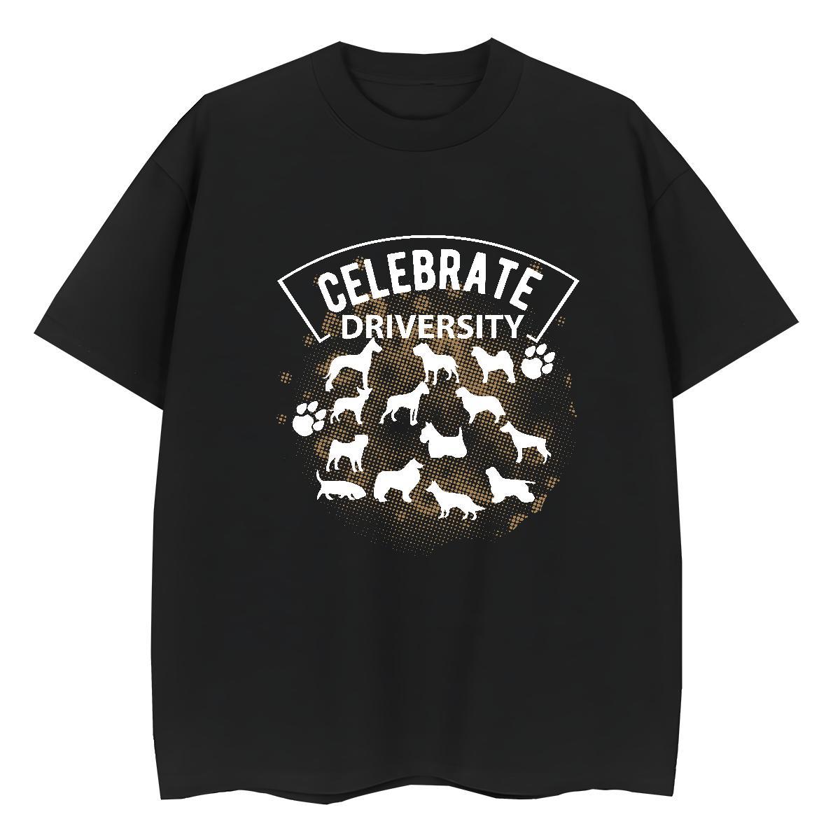 Designer Nice Women Tshirts 230g 100% Cotton Celebrate driversity Outdoor Woman T Shirts Breathable Soft DIY Printed Tees Shirts