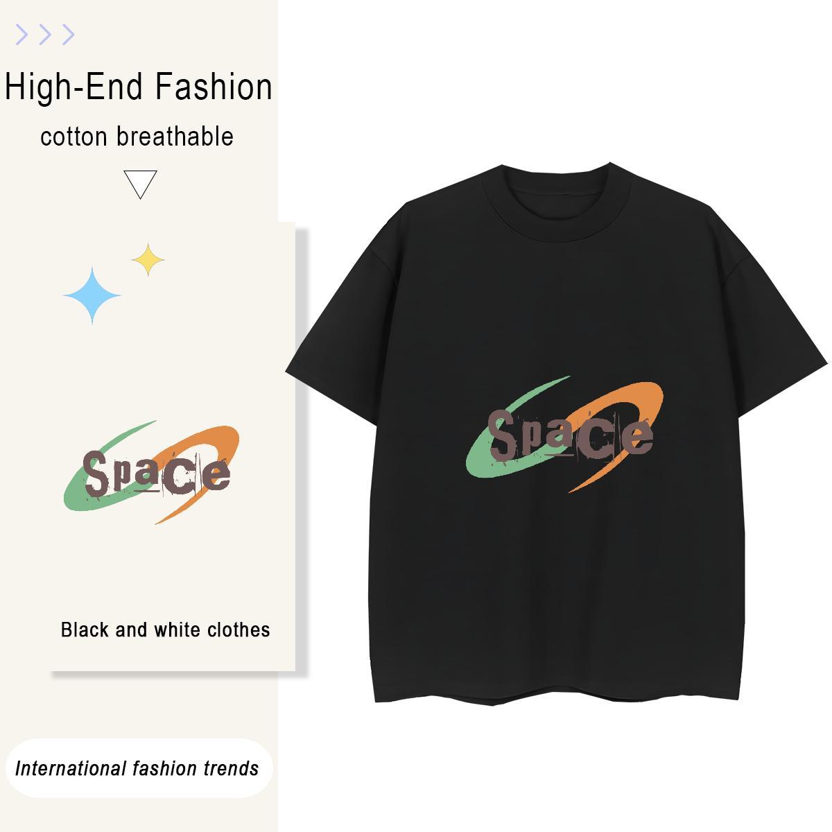 5A Tshirt for Man Woman 230g 100% Cotton letter Casual Sport Woman T Shirts Crew Neck Custom Printing Tops