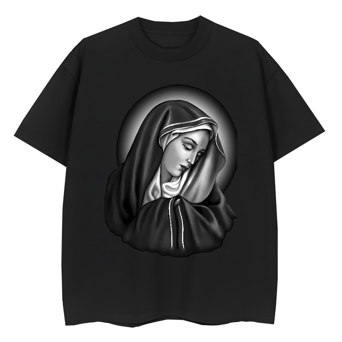 Soft Tshirt for Man Woman 100% Cotton 230g nun Street Womens T Shirts Breathable Soft DIY Anime Printed Tshirts