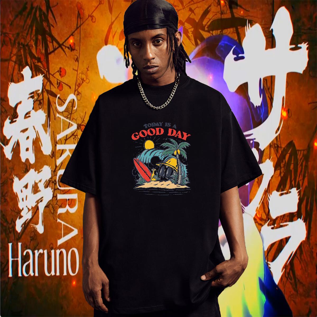 Cool Men T Shirts 230g Cotton skull Sport Graphic Pure Cotton Men Tops Tees Fashion Design Clothes