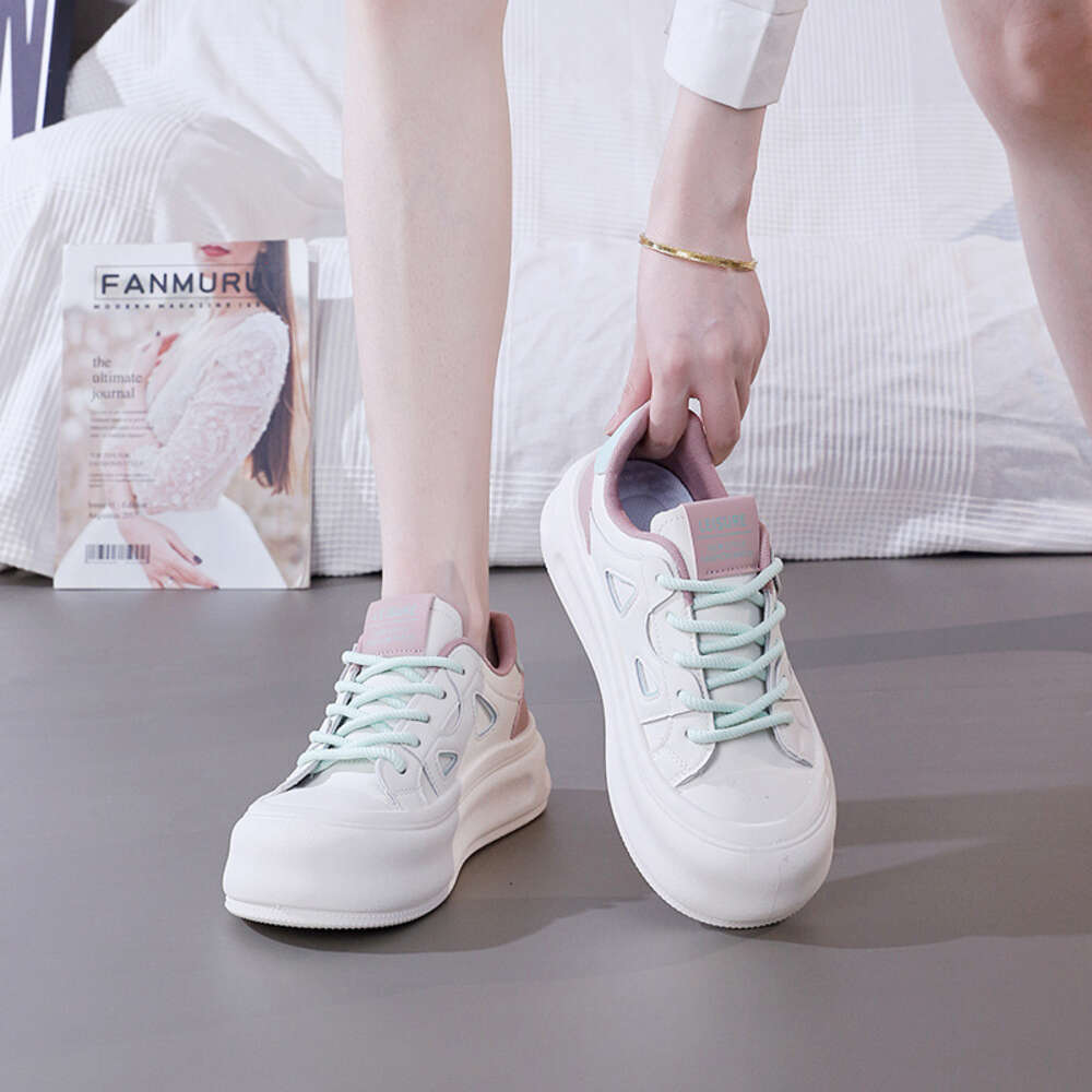 Ddmysports Popular Thick Soled White For Women New Spring And Autumn S Eight Increasing Casual Sports Board Shoes MX D OUTDOOR