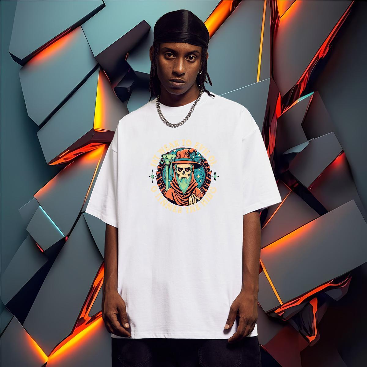 Popular Man T Shirts 100% Cotton 230g skull Spring Summer DIY Breathable Short Sleeve Mens Tshirts Free Shipping Tees Shirts