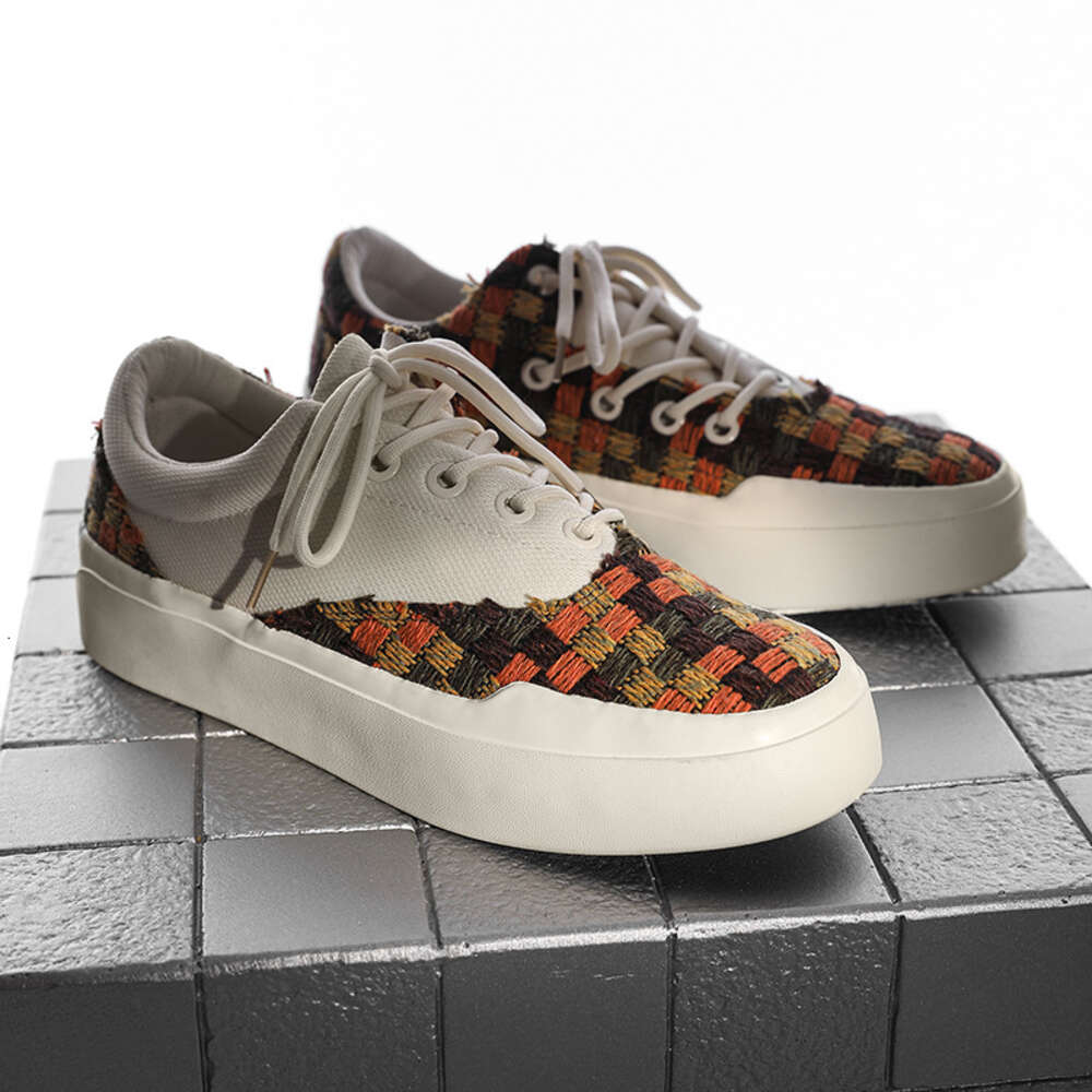 Ddmysports Guozi Same Style New Wind Andmade Ragged Edge Small Fragrant Flower Classic Canvas Men S Couple Board Shoes X OUTDOOR