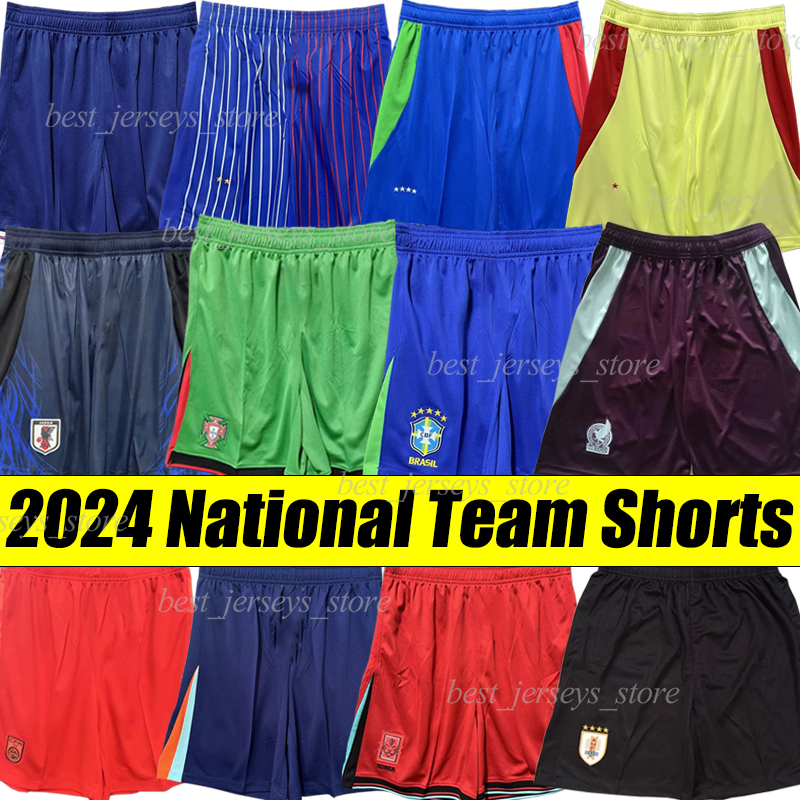 2024 national team Soccer Shorts 2025 BrAzIls Portugals EnGlAnds Mexico Japan korea China French Spain Holland Chile Uruguay Thai quality Football Shorts 24/25