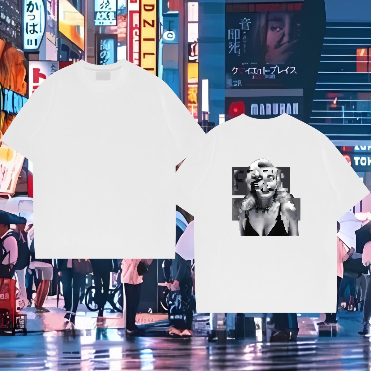 Wholesale T-Shirts for Men 230g 100% Cotton character Daily Outfit Custom Print Oversized Breathable Short Sleeve Men Tshirts Fashion Clothes