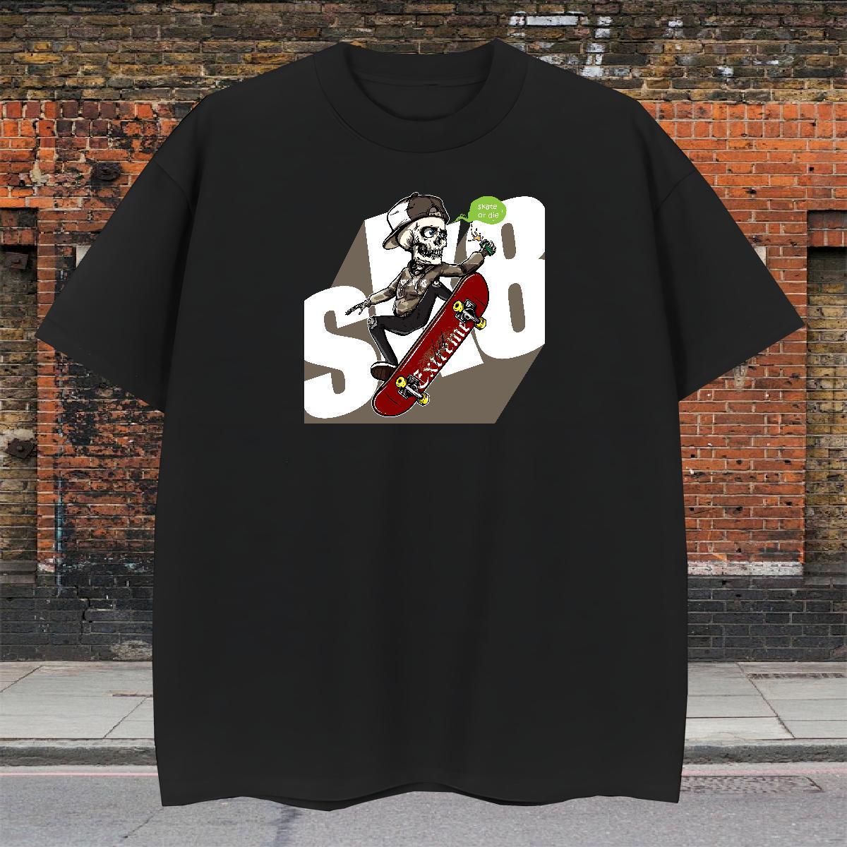 Designer Mens T Shirts 230g Cotton skateboarding Street wear Hip Hop Custom Anime Breathable Soft Couples T Shirts New Designer Tees Shirts