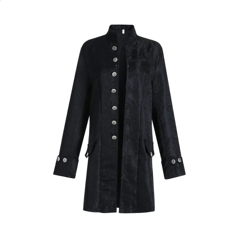 Costume for Halloween Medieval Punk Cosplay Prom Jacket Mens Vintage Tailcoat Jacket Goth Long Steampunk Gothic Victorian Coat 240822