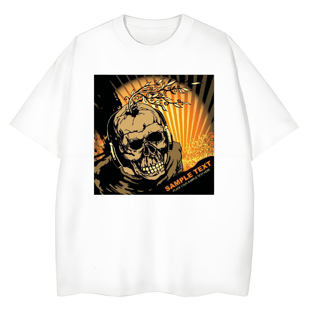 Nice Lady T shirt 230g Cotton scary Casual Sport Womens T Shirts Round Neck Short Sleeve Customized Print Tees