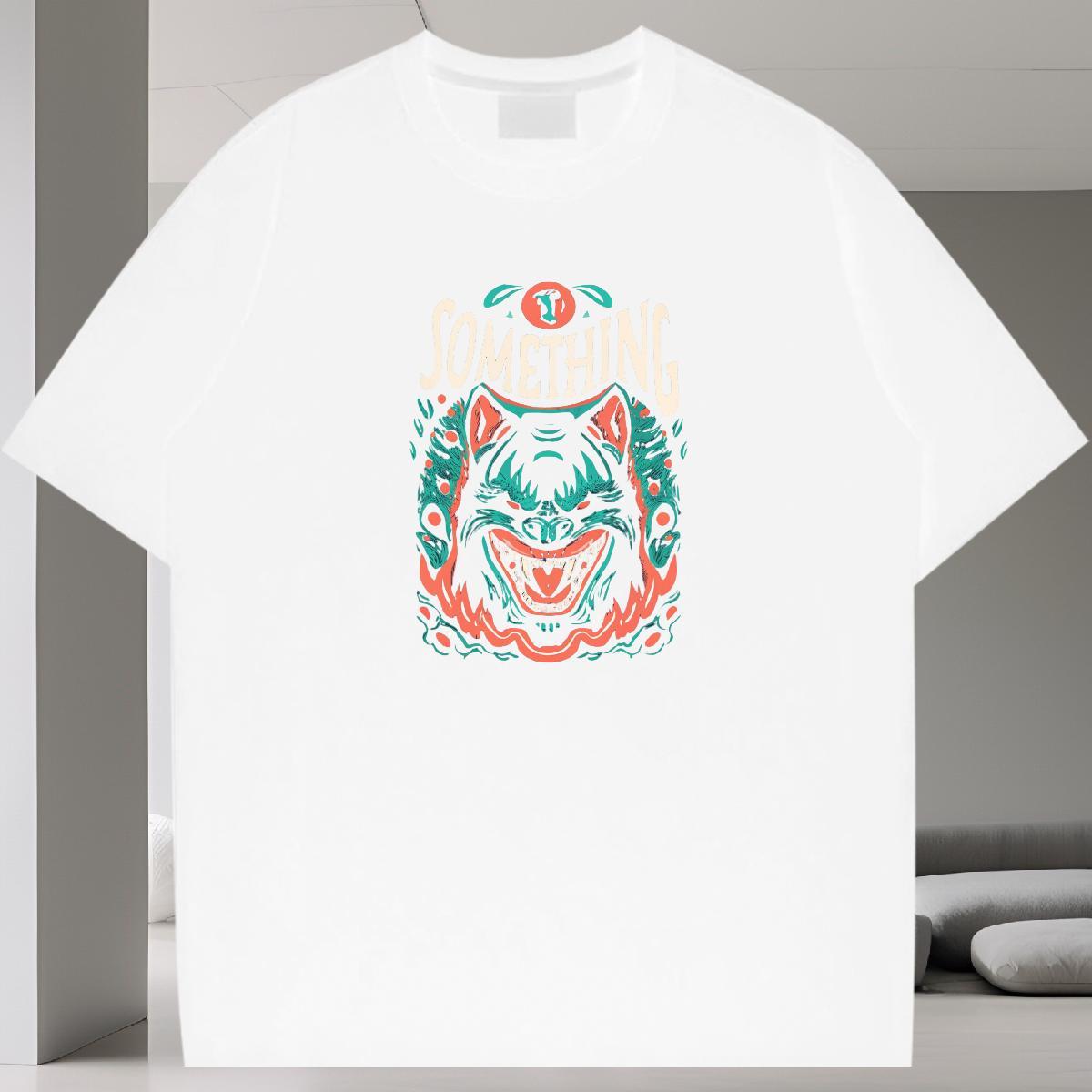 Classic T-Shirts for Men 230g Cotton skull Hip Hop Street Custom Anime Breathable Crew Neck Men Tshirts Designer Fashion Tee Shirt
