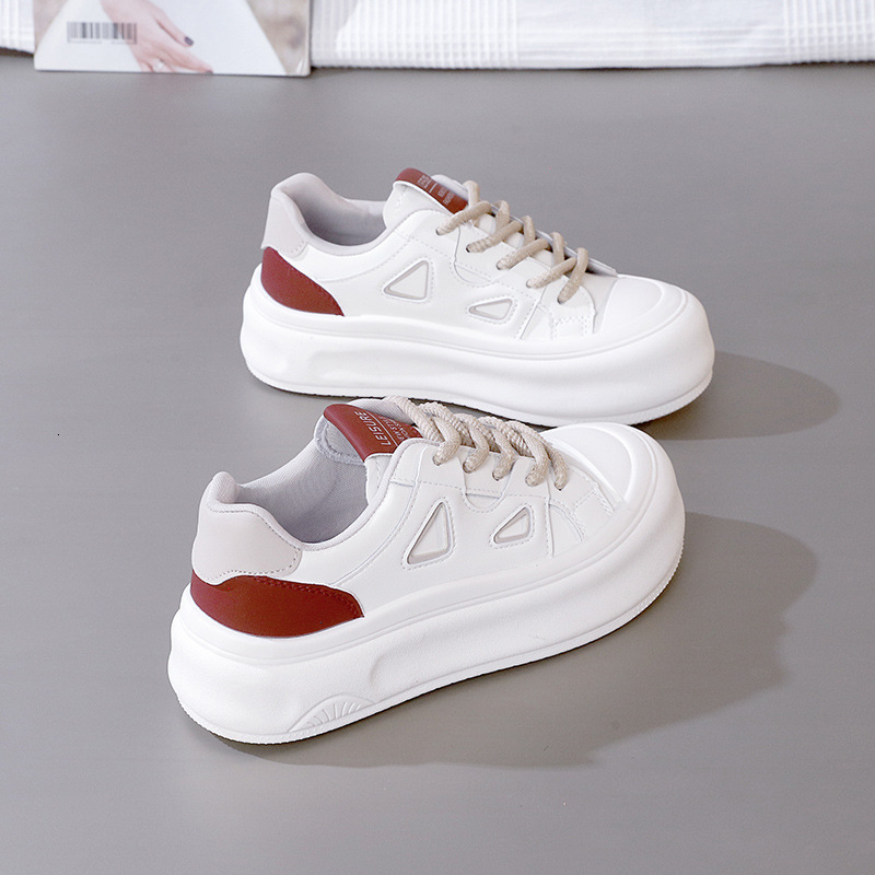 Ddmysports Popular Thick Soled White For Women New Spring And Autumn S Eight Increasing Casual Sports Board Shoes MX D OUTDOOR