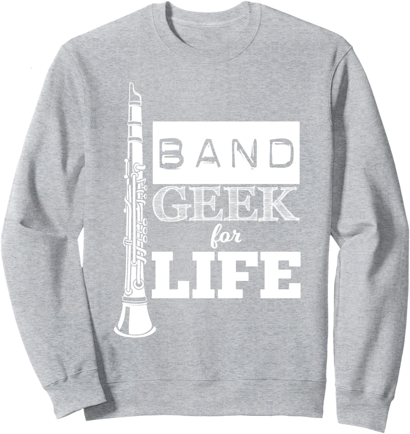 Long Sleeve Shirts for Men sweatshirt Clarinet Band Geek For Life Fun Musician Gift Sweatshirt T shirt Tee Streetwear Casual tops clothes