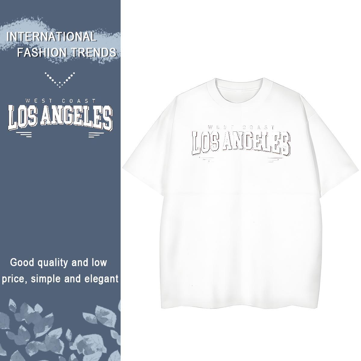 Lady Womens Tshirts 230g Pure Cotton letter Spring Summer T Shirts Women Breathable Short Sleeve Custom Cartoon Wear