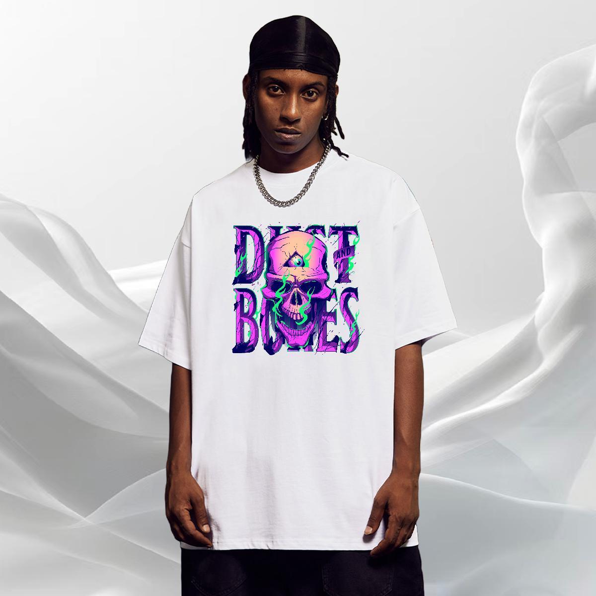 Brand T-Shirts 230g Cotton skull Outdoor Custom Big Size Breathable Soft Men Tshirts DIY Customized Tees Shirts
