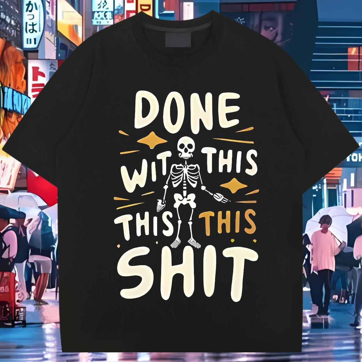 Cool Design T Shirts Men 100% Cotton 230g skull Street Casual White Plus Size O Neck Short Sleeves Tshirts Wholesale Tops Shirt