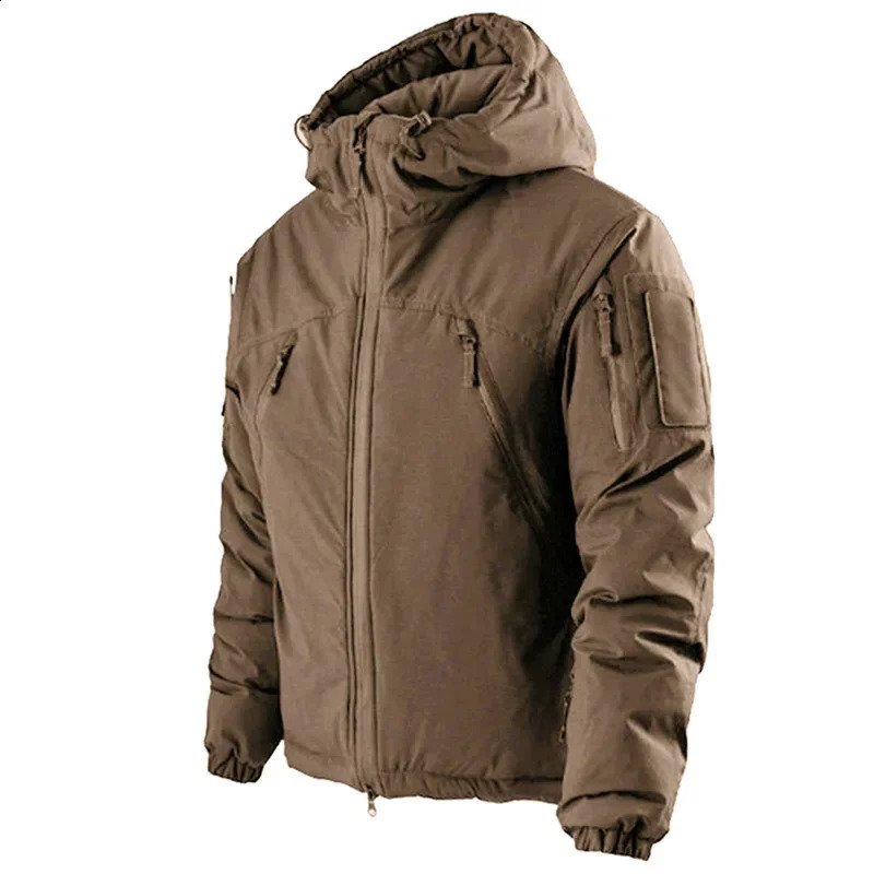 Winter tactical park MIG 20 warm jacket waterproof windproof high heat hooded outdoor hunting mens clothing 240822