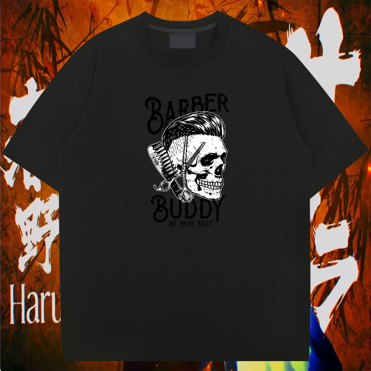 Popular T shirt 100% Cotton 230g skull Street DIY Anime Short Sleeve Soft Tshirt for Man Woman Factory Direct Clothes