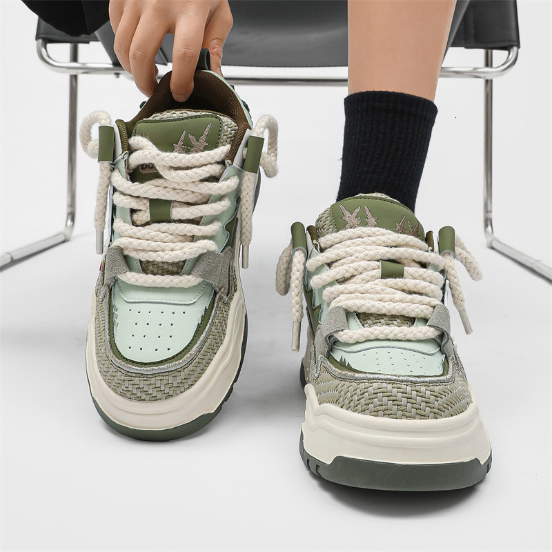 Ddmysports Spring And Autumn West Lake Longjing China Chic New Men S Shoes Versatile Casual Fashion Sports Thick Soled Men Shoes OUTDOOR