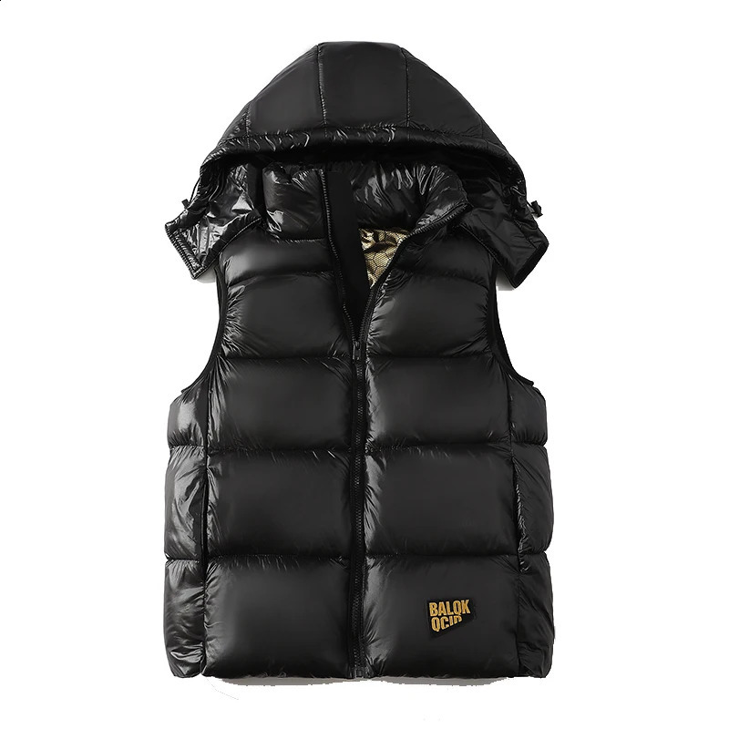 Mens winter windproof sleeveless jacket Parkas womens mens casual thick warm detachable vest 240822