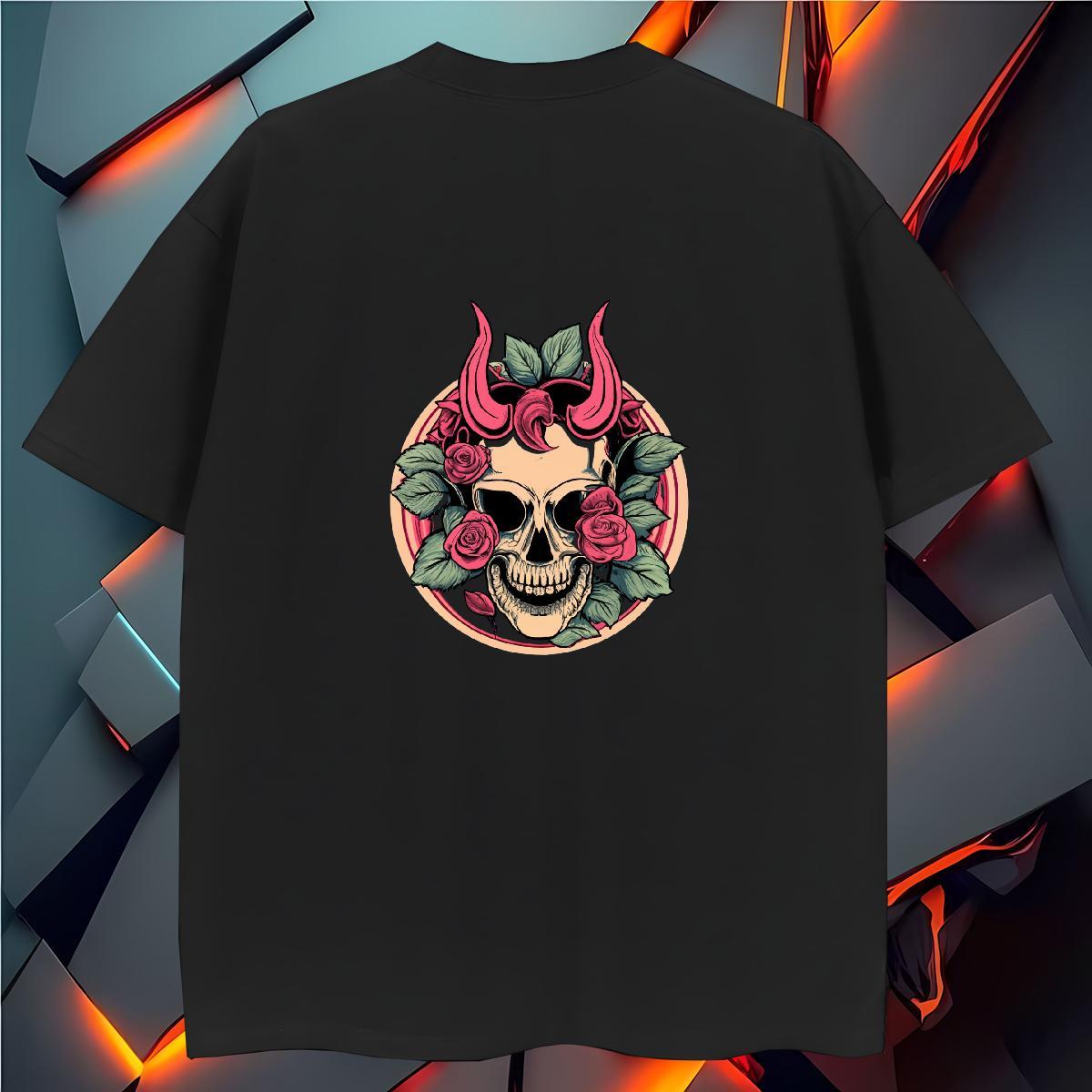 Popular T Shirt For Man 100% Cotton 230g skull Sport Skull Breathable Mens Tshirts Designer Wear