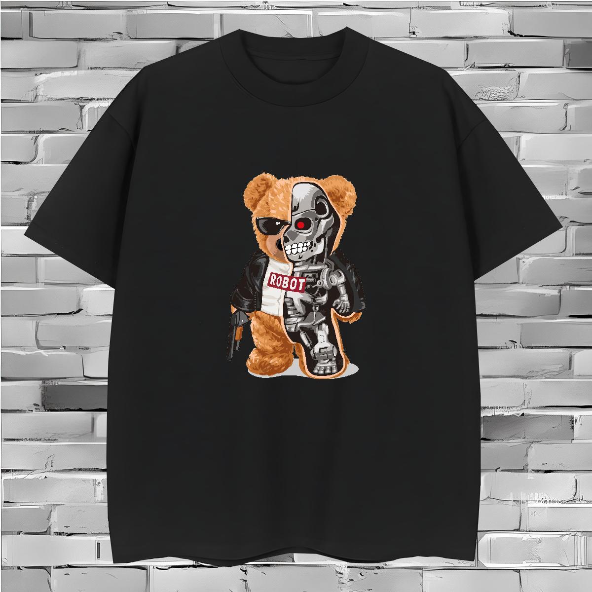 Cool T Shirts Men 100% Cotton 230g skull Street Oversized Breathable Short Sleeve Mens Tshirts Classic Casual Top Tees