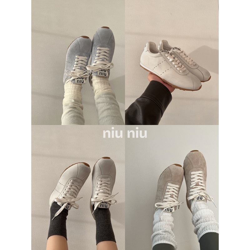 Ddmysports Newcomer Reduction Leather Edition Casual Sports Training Spring New Flat Forrest Gump Women S Board Shoes OUTDOOR