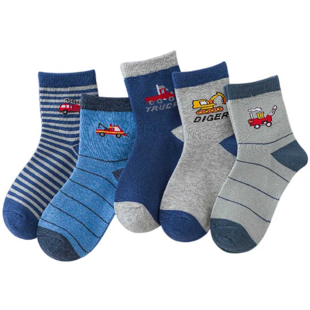 Children Cartoon Soft Socks Student Breathable Socks Boys Girls Cotton Socks Spring And Autumn Tide Kids Dairly Socks 4/Pairs X2503221