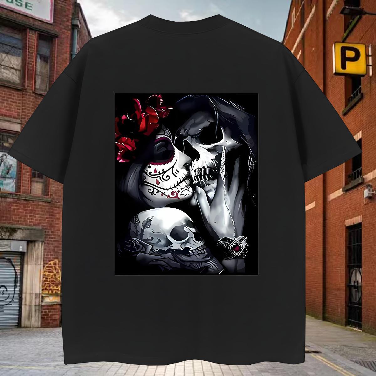 Brand Man T Shirts 230g 100% Cotton kiss Sports Casual Custom Big Size Breathable Soft Mens Tshirts DIY Customized Tees Shirts